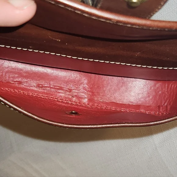 Dooney & Bourke Brown Leather Wristlet - Picture 3 of 6